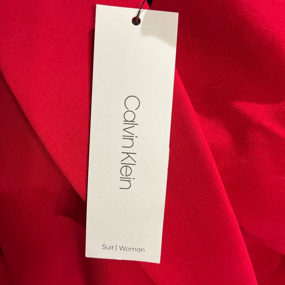 New Red Calvin Klein Suit Jacket - Picture 6 of 6
